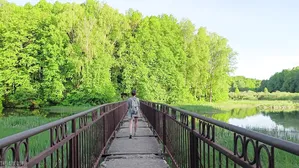 A Lot Of Mosquitoes Didn't Stop Her From Sucking His Cock In The Woods