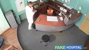 Fakehospital Sexy Patient Bent Over The Receptionists Desk And Fucked Hard