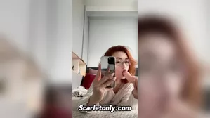 Small Teen Redhead Shows Off Her Blowjob And Deepthroat Skill