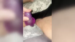 Fucking Myself With A Purple Dildo *Tight Pussy*