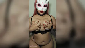 A Chubby And Horny Whore Touching Herself And Using A Dildo For The First Time