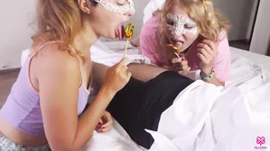 2 Girls Love To Suck Lollipop And Not Only That - Full Video