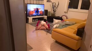 Horny Stepsister Caught Watching Porn, Got Him Cum In Her Mouth