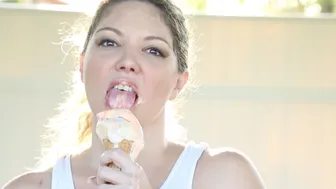 Kiki Daire Has A Sexy, Messy Time With Some Ice Cream