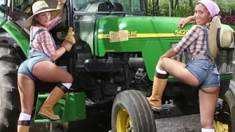 Big Booty Farmin' Throwback Featuring Isabel Ice & Jordan Ashley