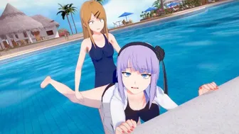 【Saya Endou】【Short Futanari Only Pool Doggystyle】【Hotaru Shidare】【Dagashi Kashi】