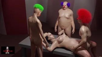 Crazy Clown Gang Bang With A Surprise At The End