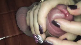 Peehole And Foreskin Play Handjob With A Double Cumshot