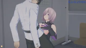 Mash Kyrielight And Ritsuka Fujimaru Have Deep Sex In The Office. - Fate/Grand Order Hentai