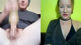 Hot Skype Girl Recording And Watching Me Fucking My Toy Pussy Part 1