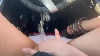 Super Tight Pussy Squirted Next To The Freeway. Public Squirt