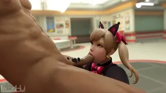 Cute D.va Sucking Like A Good Slut