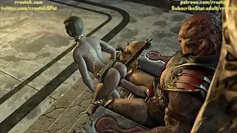 Shao Kahn And His Submissive Concubine Slave 3D Mortal Kombat 11 Animation