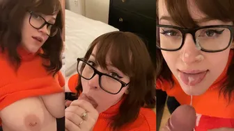 Jinkies!;) Blowjob In My Velma Cosplay