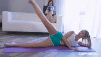 Lesbians Scissoring Instead Of Doing Yoga