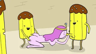 Princess Bubblegum Gets Gangbanged By Banana Guards