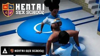 Hentai Sex University - Horny Hentai Students Practice Lesbian Sex With Each Other