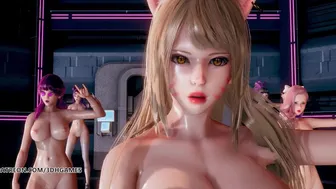 [Mmd] Dreamcatcher - Scream Striptease Ahri Akali Kaisa Evelynn Seraphine Kda League Of Legend