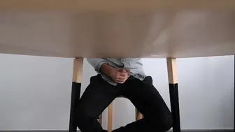 I Catch Office Coworker Masturbates Under The Table