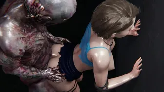 Jill Valentine Resident Evil Anal Zombie Fuck And Deepthroat, Atm, Squirting 3D Hentai