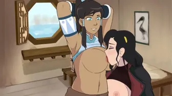 Four Element Trainer (Sex Scenes) Part 79 Asami Sucking Korra Tits By Hentaisexscenes