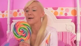 Lil Lexy Masturbates Using Her Big Lolly