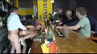 Blonde Got Cum Gangbang