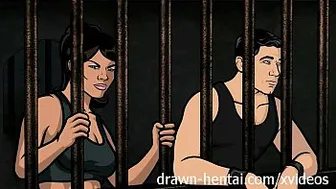 Archer Hentai - Jail Sex With Lana