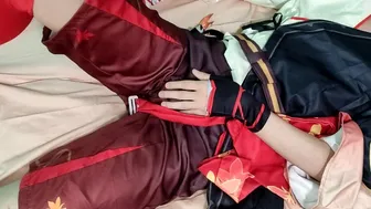 Kazuha Forgot To Wear His Underwear And Decided To Masturbate