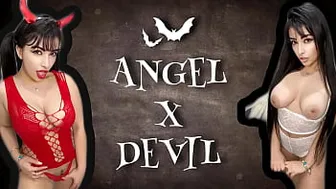 Jerk Off Conquest Joi Pretty Angel And Gorgeous Devil Cosplay Teasing To Get Your Cum Which One Will You Choose