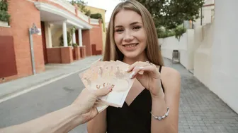 Russian Babe In A Short Black Dress