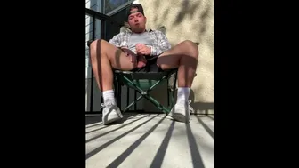 Frat Guy Strokes His Throbbing Hard Cock While The Neighbors Watch - Instagram: @Joshuaaalewisss