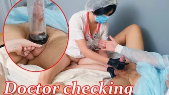 The Doctor Gives The Patient A Prostate Massage. He Filled Everything With Sperm