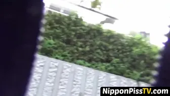 Youthful Japanese Darling Peeing On Walkway With No Disgrace By Any Means