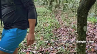 Try Not Cum With This Fuck In The Forest Looking For Some Privacy