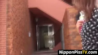 Japanese Novice Douses Flight Of Stairs Subsequent To Pissing