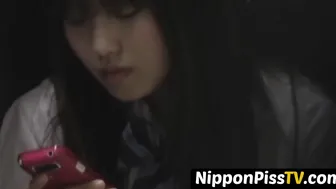 Japanese Student Pees Her Underwear Subsequent To Scouring Herself