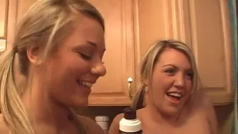 Hot Lesbo Teen Babes Eating Chocolate