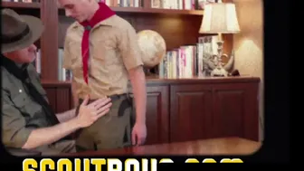 The Innocent And New Scout Member Austin Young Got Fucked In Bareback By His Scoutmas