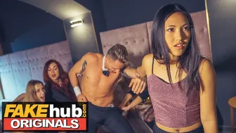 Ladies Club Asian Teen Swallows Stripper's Cum In Public Bathroom