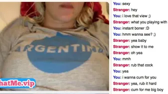 Horny Blonde Masturbating On Random Chat