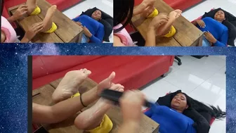 Nola Tickles Lalita's Soles