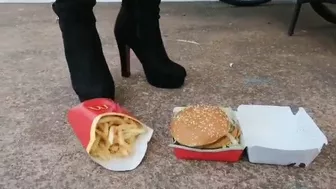 Fast Food Crushed Under Boots