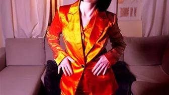 My Super Sexy Orange Satin Suit Joi [Mp4]