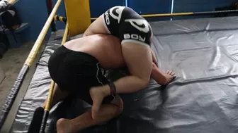 Competitive Woman Brazilian Jiu Jitsu Brown Belt Against A White Belt Man