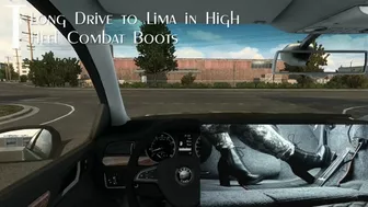 Long Drive To Lima In High Heel Combat Boots (Mp4 1080P)