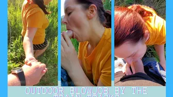 Blowjob By The Train Tracks 1080P Hd