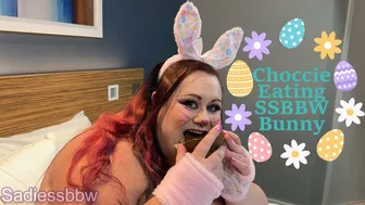 720P Chocolate Eating Topless Ssbbw Bunny Sadie Martins: Easter Part 1