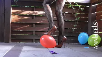 Ania - Balloons And High Heels In Action