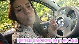 Petra Smokes In The Car - Full Hd